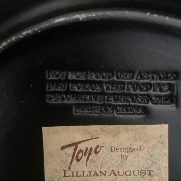 Vintage Plate Toyo by Lillian August 10.5" Dish Fall Decor - Picture 7 of 12